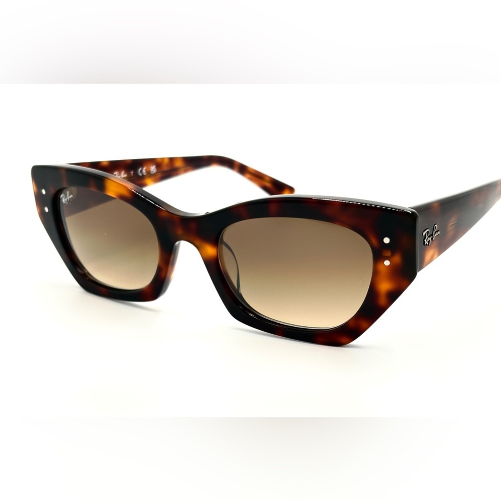 Ray-Ban Tortoise Zena Cat-Eye Sunglasses with Brown Gradient Lenses - Picture 7 of 10